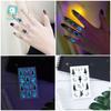 Ricalon Blue Luminous Love Couple Finger Tattoo Stickers