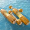 1set Inflatable Pair, Old Wood Grain Pattern, Water Pair, Adult Floating Row Inflatable Game Stick Interactive Toy