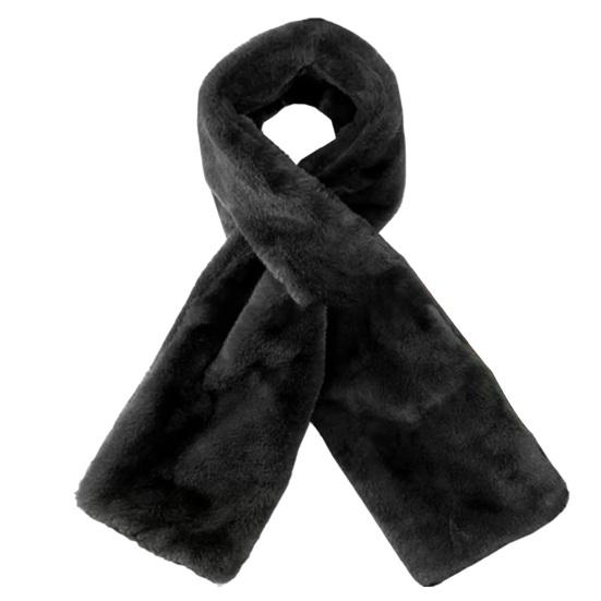 Cachecol com Zíper Invisível Cor Sólida Macio Confortável Quente Unissex Cachecol de Inverno Bolsos para Carteiras Celulares Cachecol de Passar com Pelo Sintético