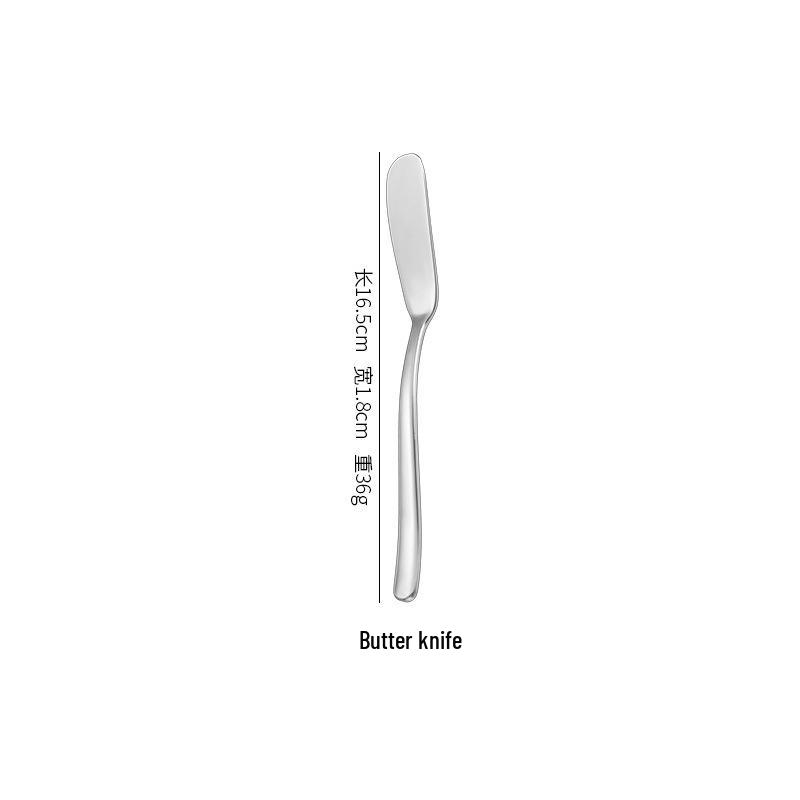 Moonlight Series High-End Stainless Steel Western Tableware Set - Thick Steak Knife, Fork, Spoon.