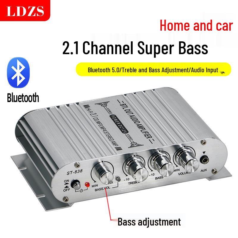 ST-838 2.1 Channel Bluetooth Subwoofer Amplifier with Super Bass