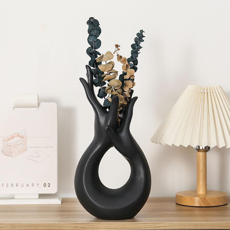 Ceramic vase dried flower vase Dry Flower Arrangement Office Home Decoration Accessories Living Room Decoration Ornaments