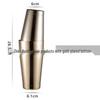 304 Mirror Stainless Steel Etched Pattern Boston Cocktail Shaker