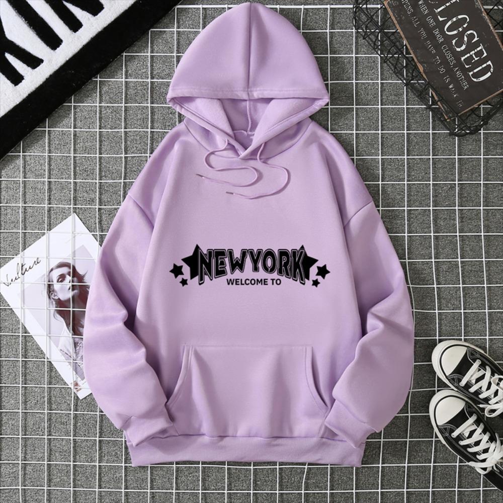 Letter Design Women's Sportswear New Hoodie and Sportswear Casual Y2k Clothes Winter Sweater Long Sleeved Fashion