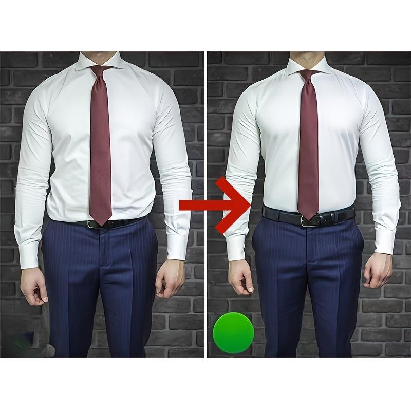 Herren-Nylon-Hemdhalter mit rutschfester elastischer Grifffläche und verstellbarer Schnalle - Nicht-textile gewebte Hemdhalter-Riemen