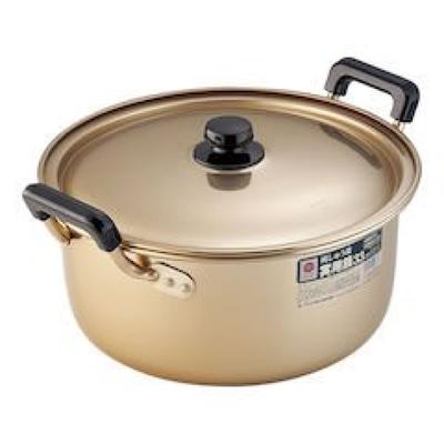 Praktický hliníkový hrnec Akao 33cm, hliník, Japonsko AZT04033 (Oxalický alumit)