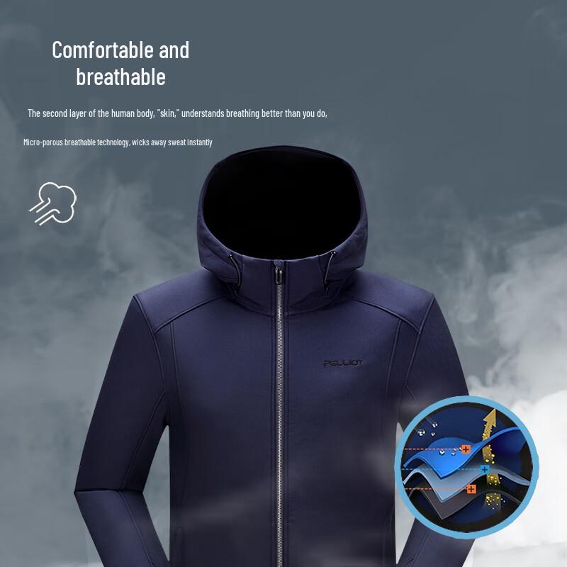 PELLIOT Outdoor Windproof Water-Repellent Softshell Jacket