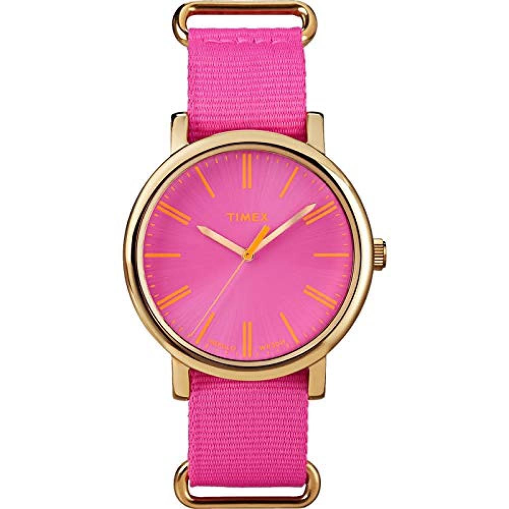 

[timex] Watch Classic Round Nylon Belt Unisex 38mm Pink