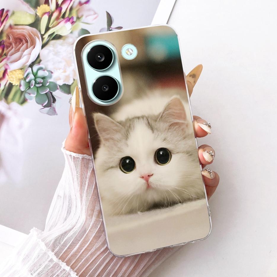 For Xiaomi Poco X8 Pro 5G Case Cute Cat Peacock Painted Cover Soft Slim Phone Case For Xiaomi Poco X8 Pro Max PocoX8 Pro 5G Bags
