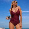 Neuer Europäischer & Amerikanischer Stil Badeanzug — Damen Unifarben, Figurbetont, Sexy, Sportlich Bademode 0781 CLE
