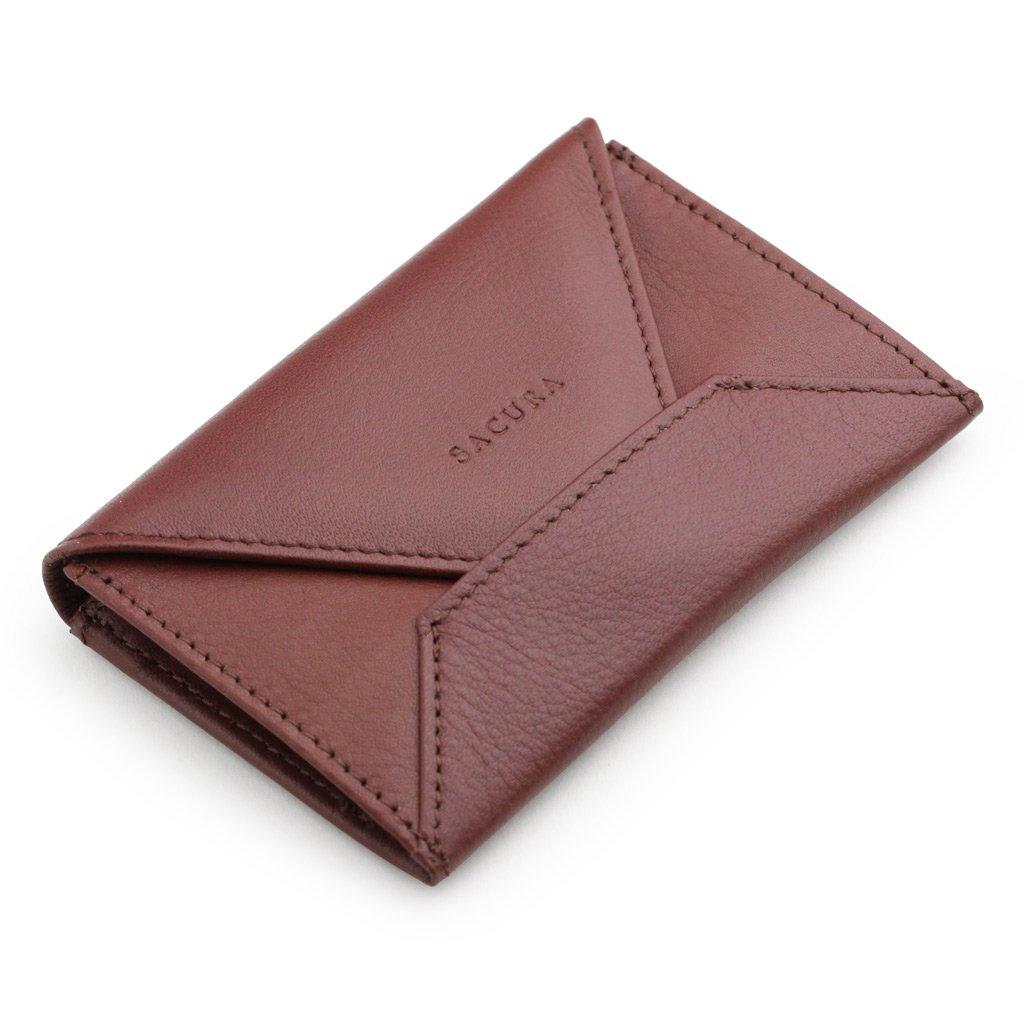 

SACURA Sakura Сделано в Японии Визитница из коровьей кожи 5825-Maron