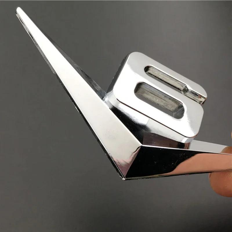 1Pc 3D Metal Chrome Black V6 V8 Letters Rear Trunk Fender Badge Emblem Sticker Decals Car Accessories
