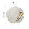 1pcs/6pcs PVC Flower Placemat Dining Decorative Heat Resistant Table Pad Coasters Home Party Wedding Christmas
