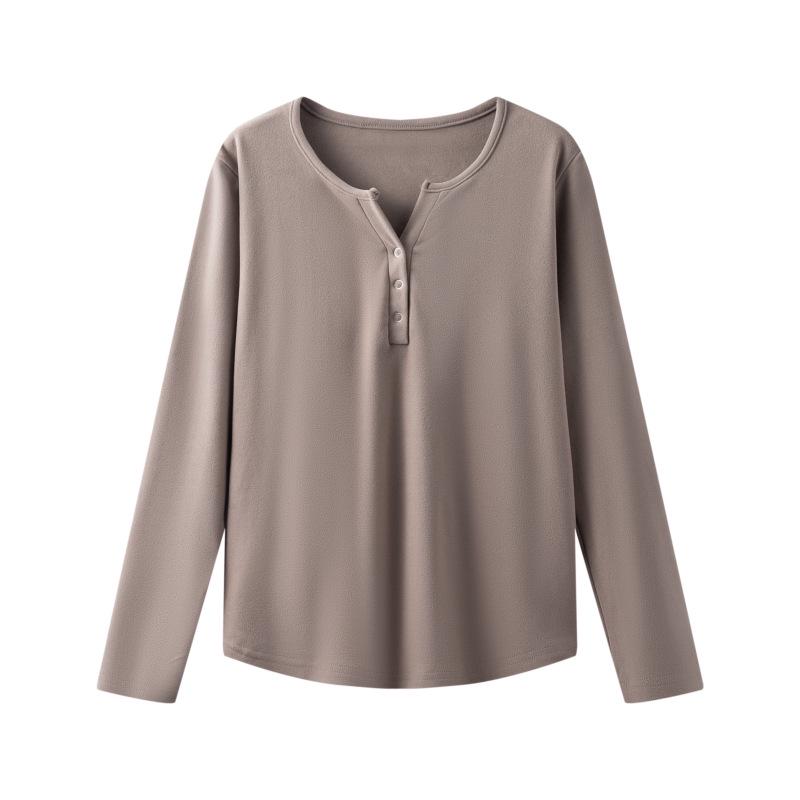 

Женский топ с V-образным вырезом из рубчатого бархата с длинными рукавами – Теплый, Модный, Молодящий, Идеальный для осени/зимы XXL