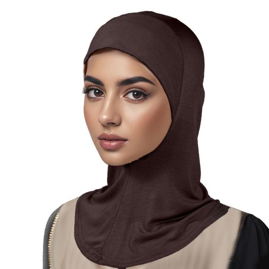 Women Headscarf Hat Solid Color Ethnic Top Hat Comfortable Elastic