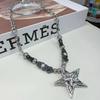 Star Pendant Clavicle Necklace Preal-Decor Stylish Chic Necklace Boho Chunky Chain Jewelry Choker Necklace Perfect Gifts