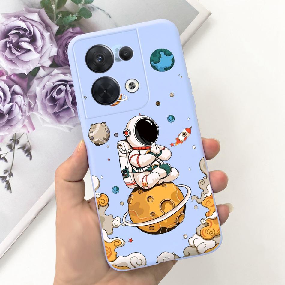 For OPPO Reno8 CPH2359 Case Reno8 Pro CPH2357 Reno 8 8Pro 5G Lovely Cartoon Candy Color Soft Silicone TPU Phone Back Cover