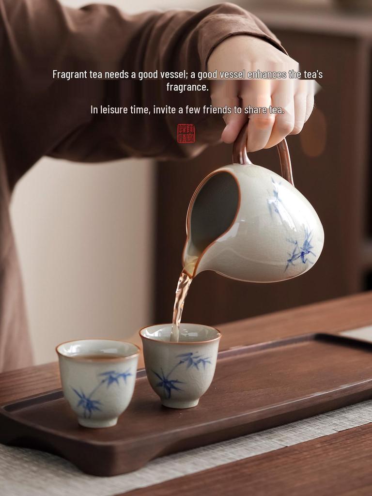 2026 Premium Ceramic Tea Set: Luxury Teapot & Teacups for Home or Office