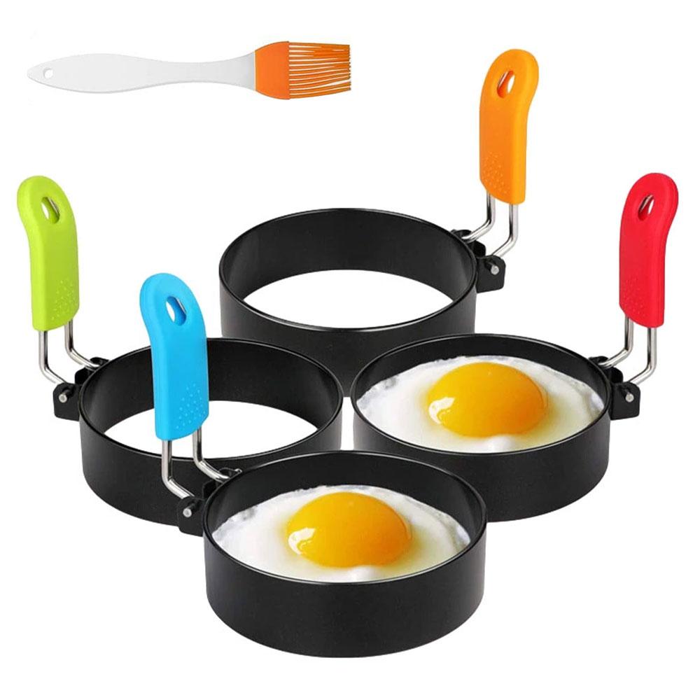 

Anti-scald Egg Fried Ring Stainless Nonstick Round Pancake Mold Pancake Shapers Cooking Egg Mould Breakfast Tools Kitchen Items