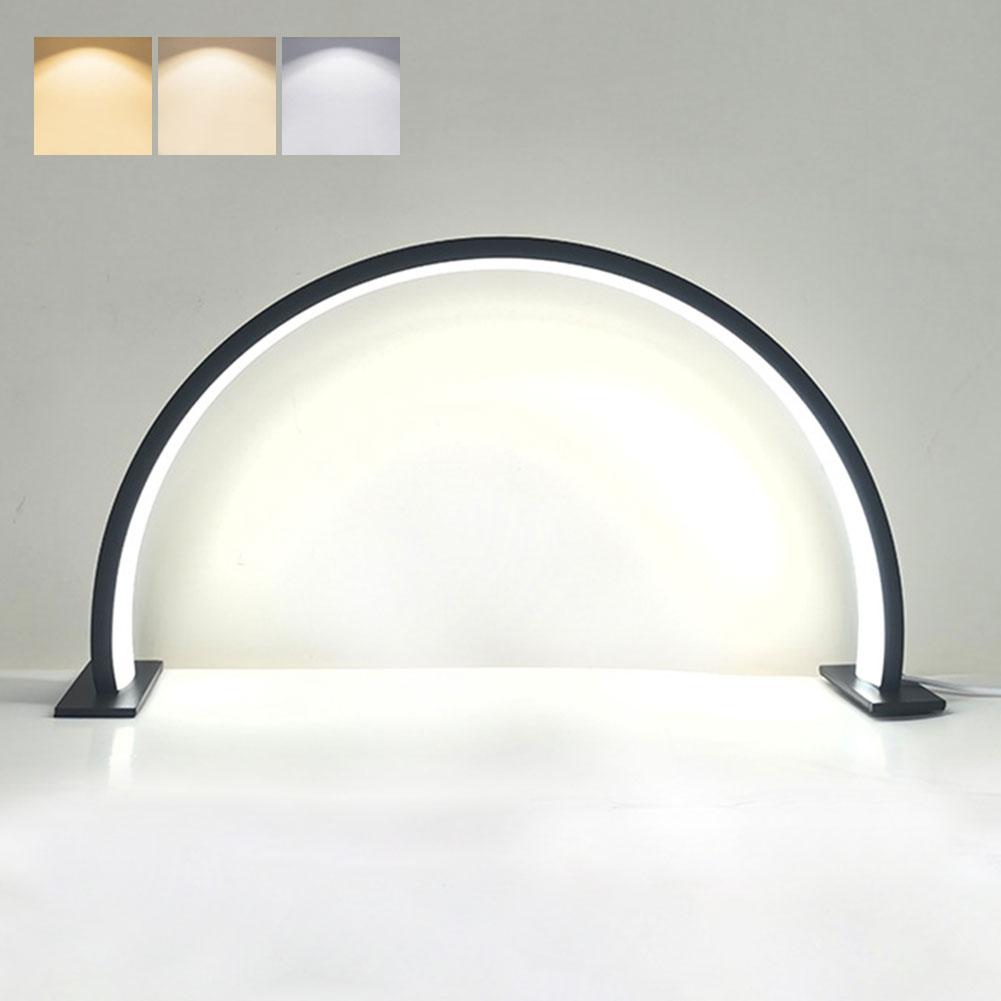 LED Half Moon Lamp Eyelash Lighting Semi-Permanent Ring Light Beauty Table Clamp Cradle Makeup Tattoo Salon Nail Desk Work Lamp