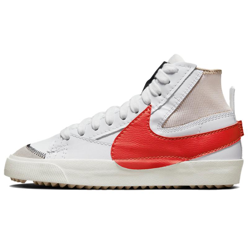 

Nike Кроссовки Blazer Mid 77 Jumbo Белые Красный Хабанеро Обувь для скейтборда DD3111-102 43