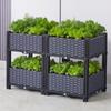 Large Rectangular Plastic Flower and Vegetable Planter for Home and Balcony