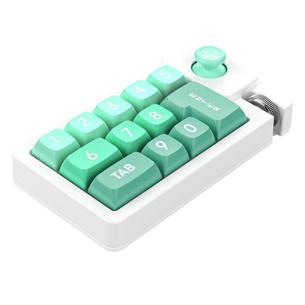 

MKESPN K810 12 Keys Wired Mechanical Keyboard Macro Programmable Compact Computer Numpad
