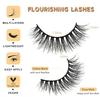 Lashes False Eyelashes Natural Lashes Wispy 14 Pairs Fake Eyelash Reusable Lash Strips Fluffy Eye Lashes Pack Short Mink Strip Lashes Natural Look