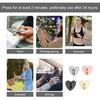 8pcs Cell Phone Ring Holder, Cute Heart Phone Charm Hooks Adhesive Smartphone Finger Ring Stand Sticky Metal Loop Grip for Cellphone Case Pad Tablet