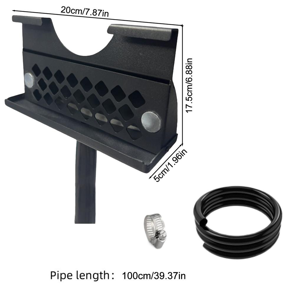 Grease Drainage Funnel Enclosed Drainer Grease Catcher Funnel Grease Drainage System Removable Griddle Accessories For Clean чёрный