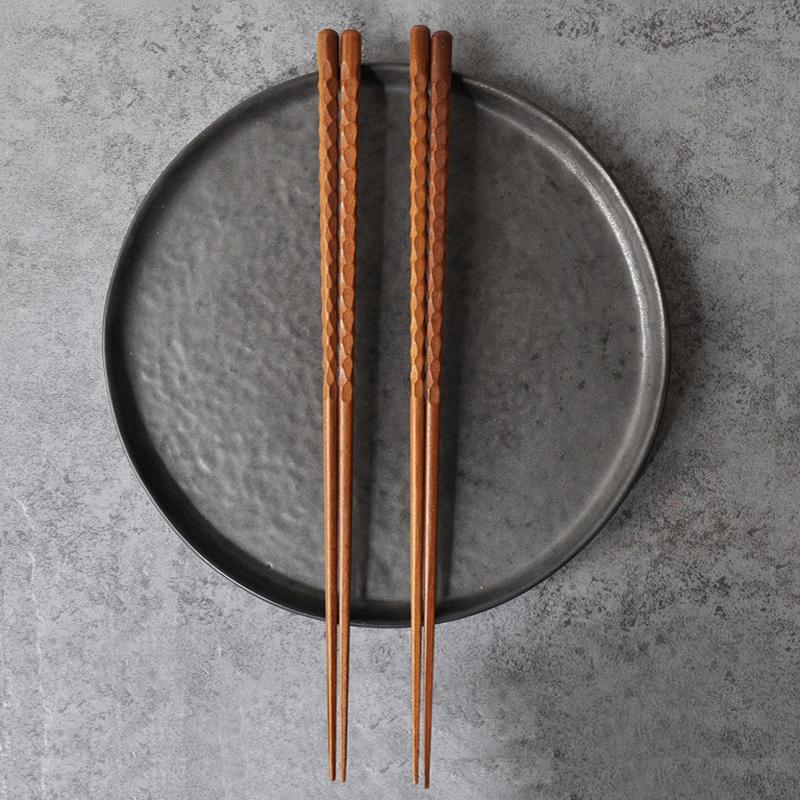 2 Pairs Cooking Chopsticks Long Frying Chopsticks 33cm Wooden Chop Stick Kitchen Extra Long Chopsticks For Hotpot Noodle Fried