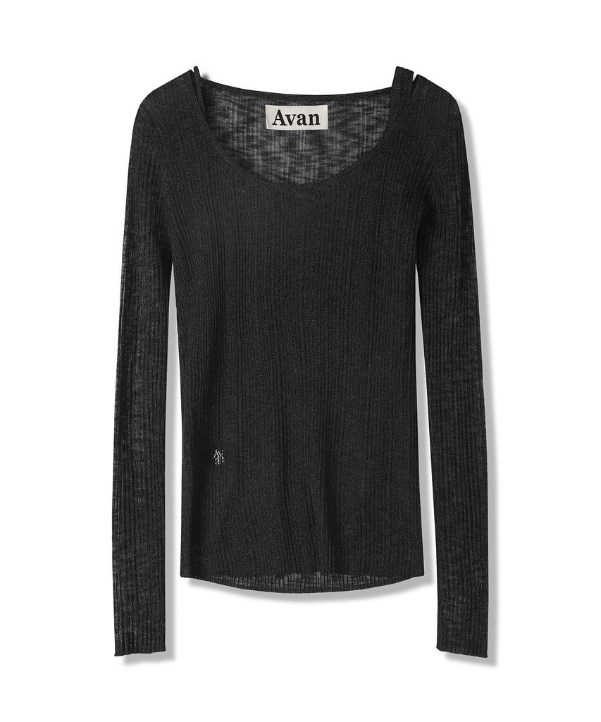 AVANDRESS Aa Layered U-Neck Knit - 3Col