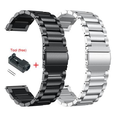 Kovový nerezový řemínek pro Xiaomi Huami Amazfit GTR 47mm 42mm Náramek Řemínek na zápěstí pro Huami Amazfit GTS Bip Youth Řemínek