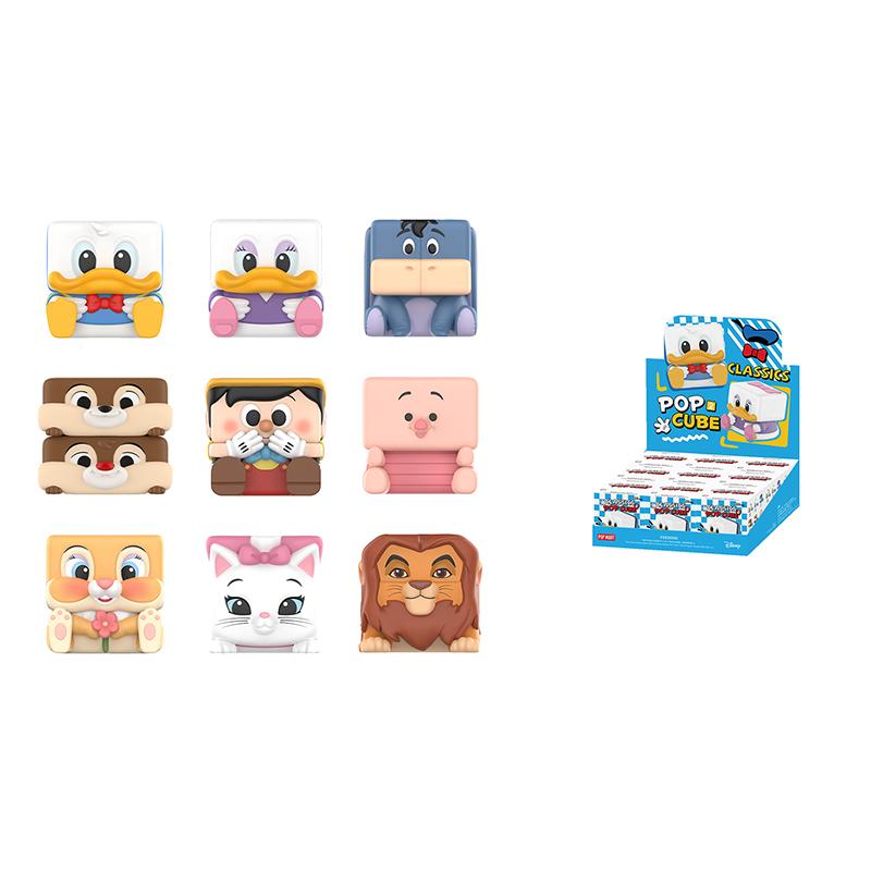 POP MART POP CUBE 2 Character Figure Mystery Boxes Single Mystery Box/Full Box 9 Pcs PPMT-2512-0041
