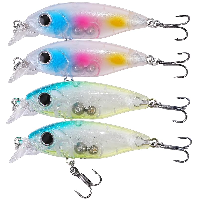 

CONTYU rockfish plug minnow 45 F 4.0g [Strong appeal] 4 set Mebaring (45mm/4.0g, Color A (set of 4))