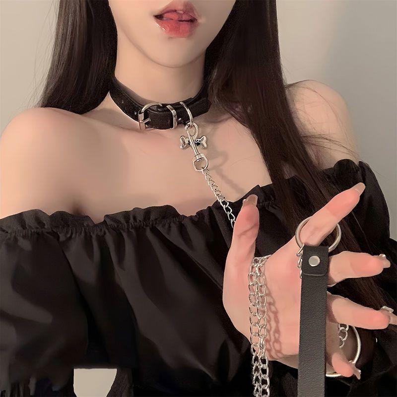 Dog Bone Chic Neck Collar Necklace Choker Collar Chain Necklace