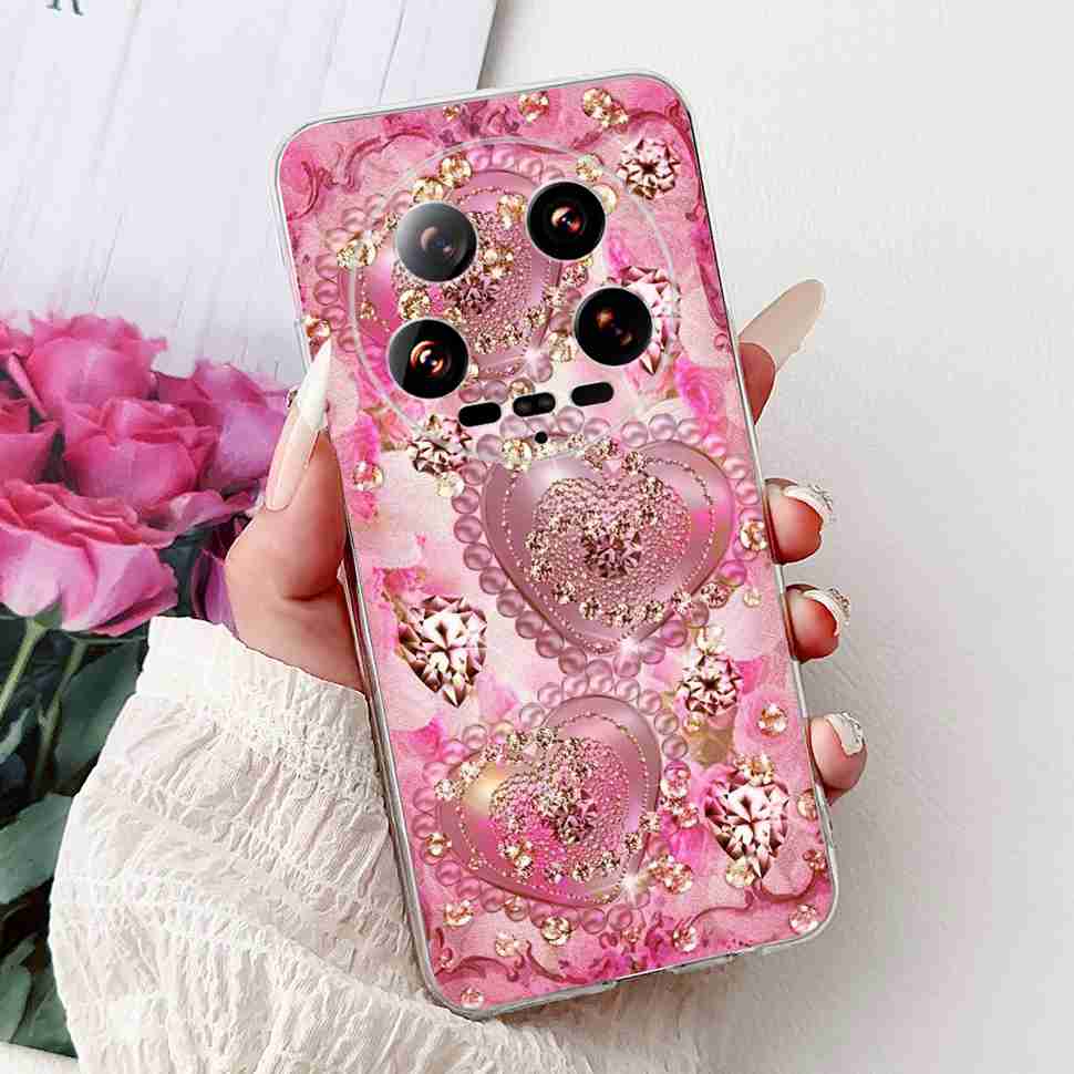 Case For Xiaomi 14 Ultra Butterfly Silicone Soft Phone Cover For Xiaomi Mi 14 Mi14 Ultra Shockproof Back Fundas Xiaomi 14Ultra