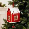 Gift Box Candy Container Xmas Decor House Shaped Paper Snack Case for Present Packaging