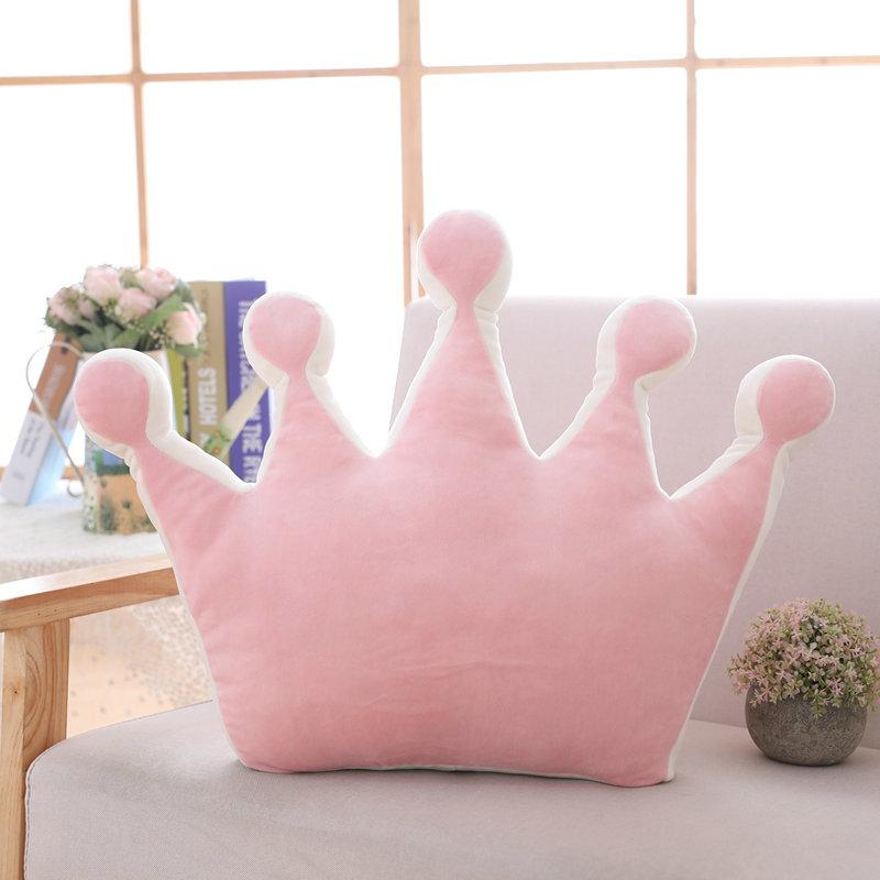 Soft Princess Crown Pillow Stuffed Sleeping Pillow Girl Room Sofa Decor Rainbow Cloud Star Celebrity Studio Cushion Gift for Her