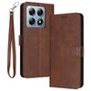 For Xiaomi 14T Case Flip Stand PU Leather Wallet Phone Cover Calf Texture