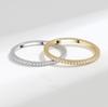 Luxury Full Paved Diamond Ring For Women Unique Design Versatile Index Finger Band Fashionable Elegant Jewelry Gift