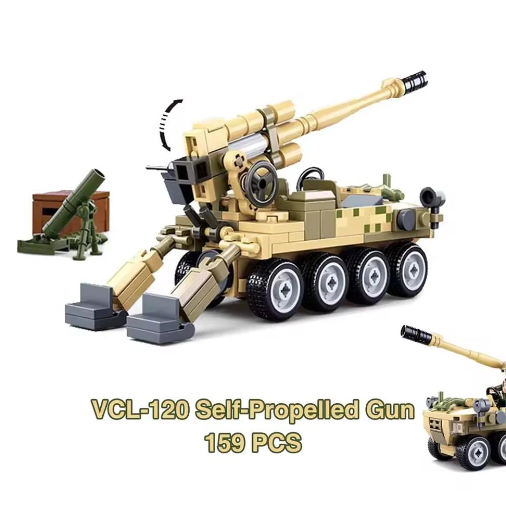 159 Teile 0751 Kleiner Panzer Modellbausteine Spielzeug Modernes Militär Armee LKW Konstruktion Bausatz Kinder DIY Steine Spielzeug