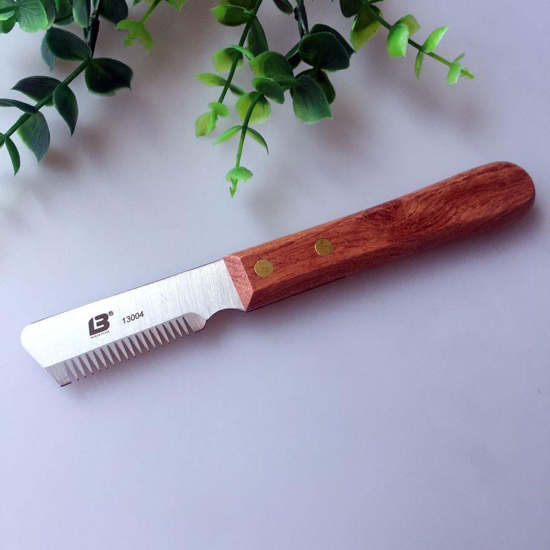 

Lebi Plucking Knife Dog Shaving West Highland Bull Terrier Fox Terrier Schnauzer Terrier Beauty Tools Pet Supplies 13004 (straight deep 19 teeth)-plucking long setae