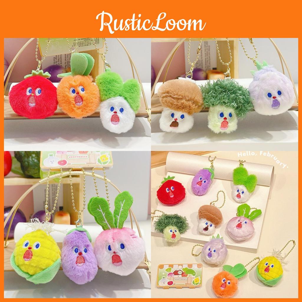Adorable Keychain Plush Set With Scream Veggie Designs Perfect For Couples And Friends