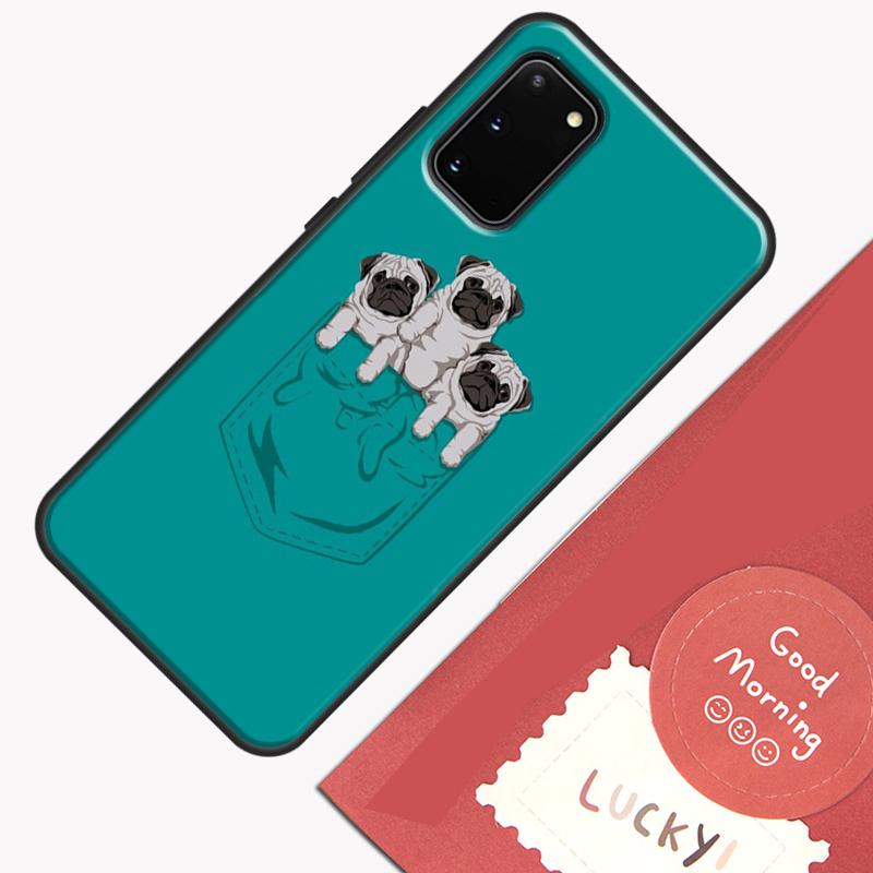 Lustige Cartoon Mops Handyhülle Für Samsung Galaxy S25 S26 Ultra S20 S21 S22 S23 S24 Plus S9 S10 S25 FE Hülle Schale