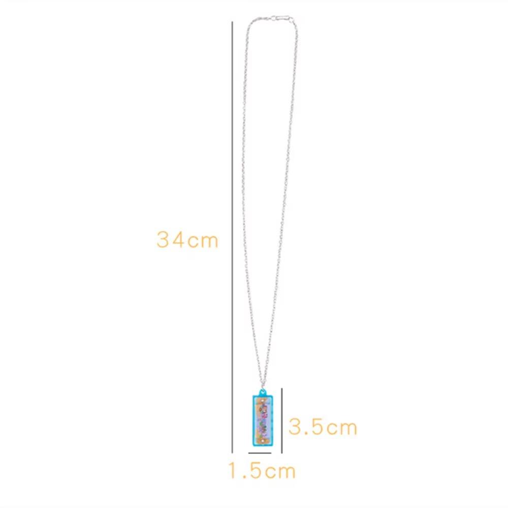 10pcs Mini Necklace Harmonica Cartoon Developmental Toys  Kindergarten School Gift Pack