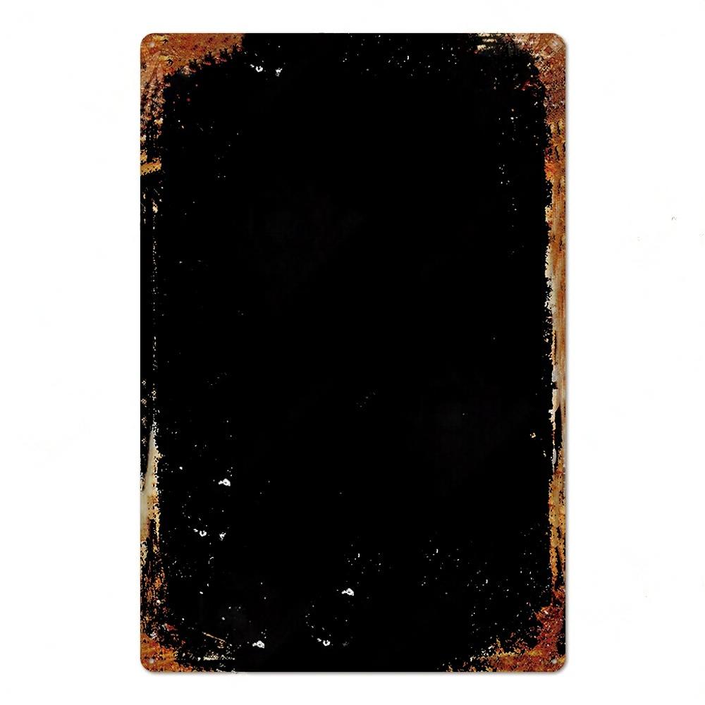 DIY Blank Base Plate Vintage Tin Signs Plaque Metal Wall Art Decor Plate for Home Bar Pub Coffee Shop