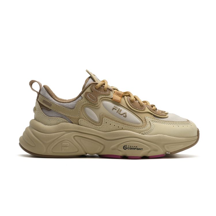 FILA Mars 1S+ Fashion Comfortable Fabric Synthetic Leather Low Top Running Shoes Men sneaker Gravel-Silver Cloud-Gray F12M342111FGS