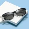 Outdoor UV Protection Presbyopia Sunglasses Fashion Square Frame Wood Grain Temples HD Shades Eyewear Classic Driving Shades