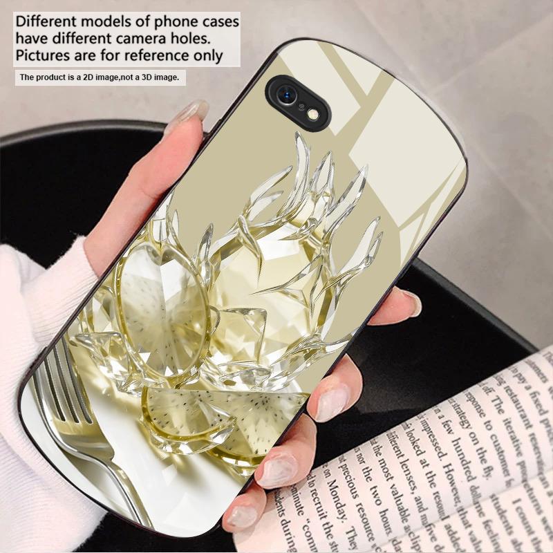 Familiar dragon fruit For iPhone 17 16 15 14 13 Plus 12 mini 11 Pro Max XR Xs Max X 7 8 6S 22 20 Elliptical glass phone case